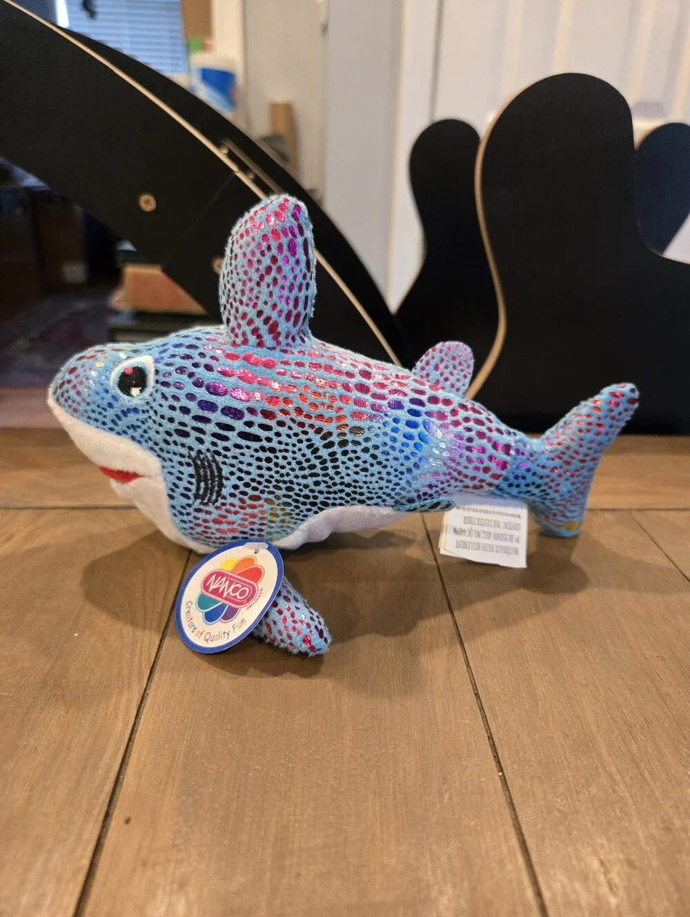 Nanco Sparkle Blue Shark Plush New With Tags